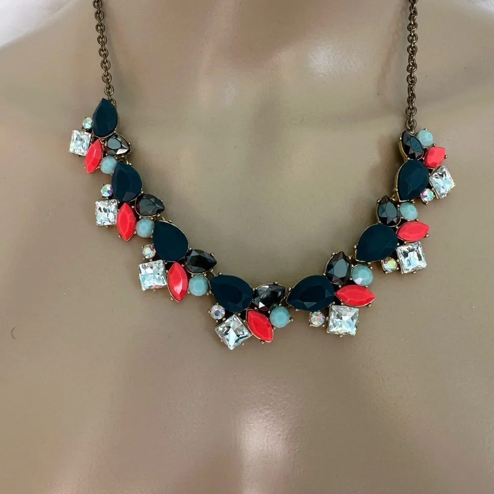 JCrew Elegant Multi-Color Statement Necklace